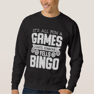 Moletom Bingo Grita Encantado Bingo Engraçado Bingo