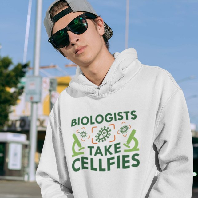 Moletom Biólogos Tiram Cellfies (Biologists Take Cellfies Hoodie)