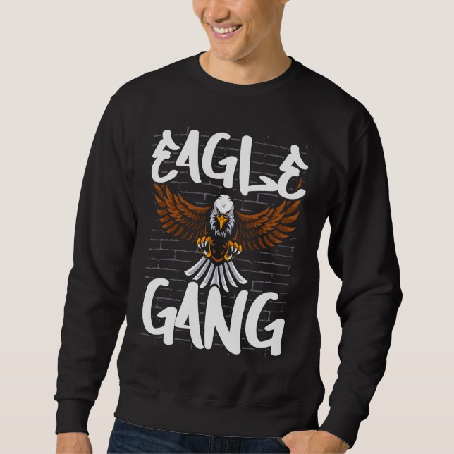 Moletom Bird  Flying Animal Ornithology Eagle Gang (Frente)