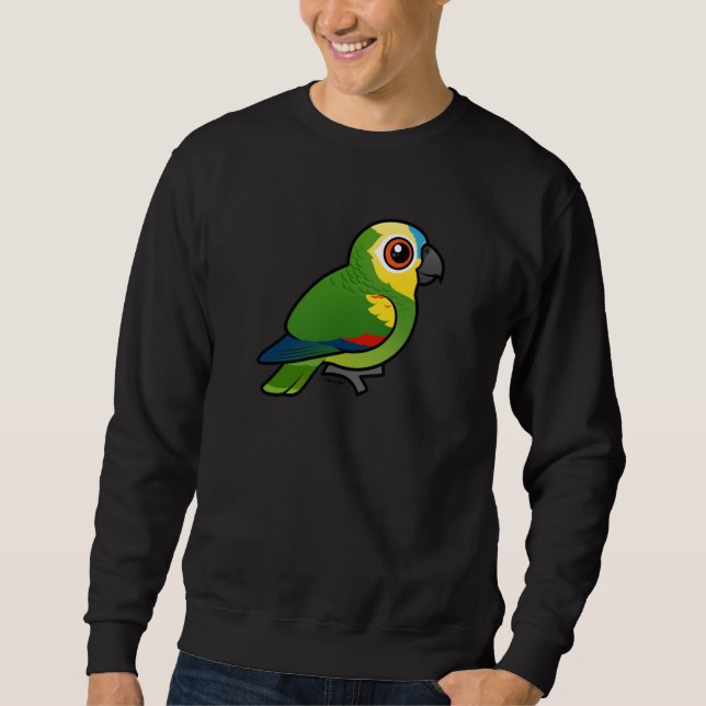Moletom Birdorable Azul-fronteou o papagaio (Frente)