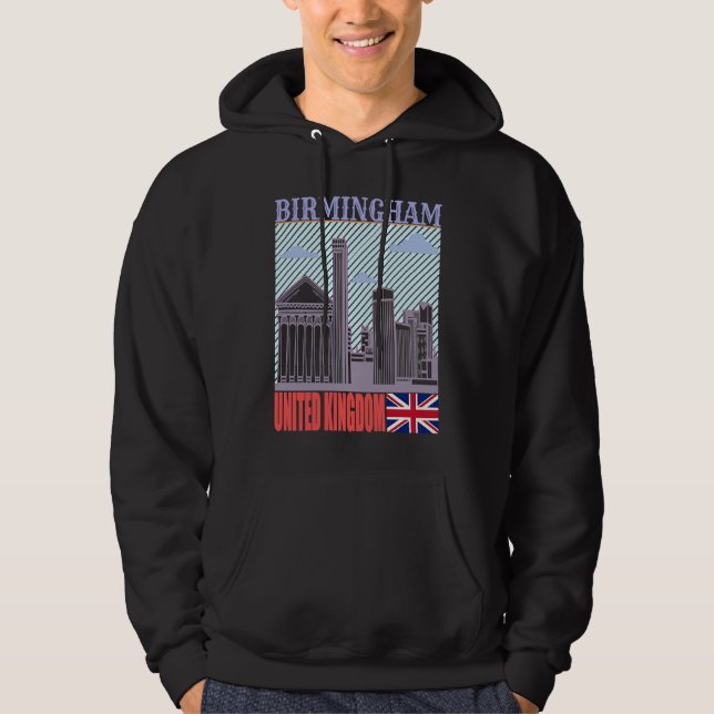 Moletom Birmingham UK Skyline Country City Skyline Landmar (Frente)