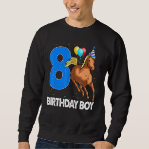 Moletom Birthday Boy 8 Riding Rider Horse Love Party