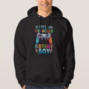 Moletom Birthday Boy Level 18 Unlocked Video Game 18th Bir