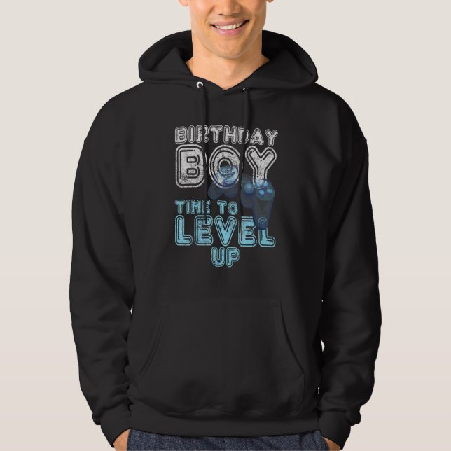 Moletom Birthday Boy Time To Level Up Video Game Controlad (Frente)