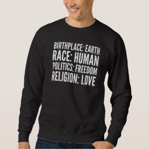 Moletom Birthplace Earth Race Humano