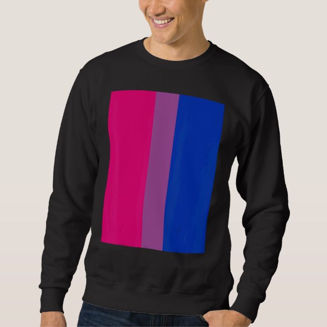 Moletom Bisexual Pride Flag Rotated  For Bi People Who Lik (Frente)