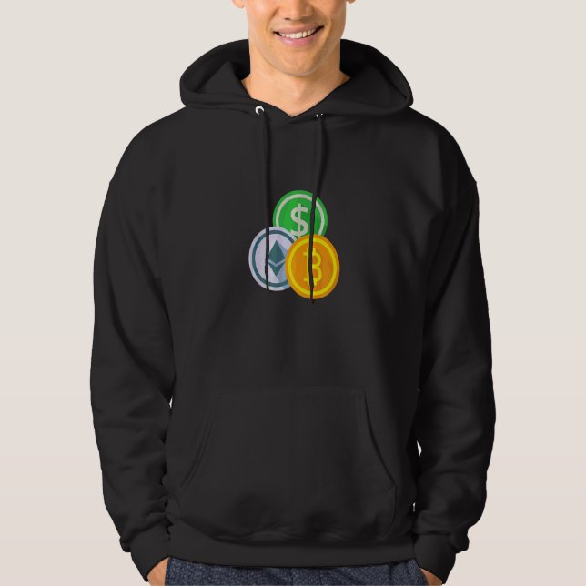 Moletom Bitcoin BTC Cripto Moeda Criptográfica Pequeno Cof (Frente)