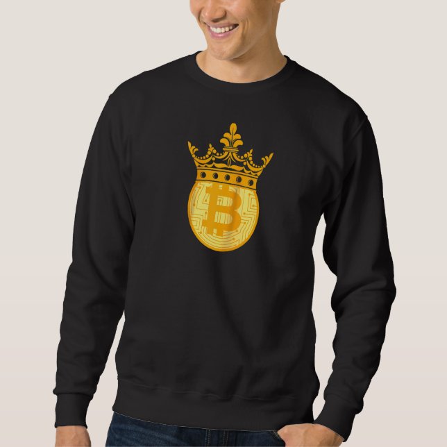Moletom Bitmoeda King Crown Btc Money Cryptocurrency Blocc (Frente)