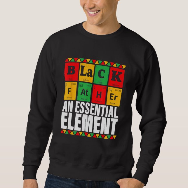 Moletom Black Father The Essential Element Father s Day (Frente)