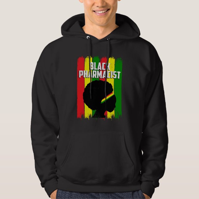 Moletom Black History Mês Farmacêutico Hardwork African Am (Frente)