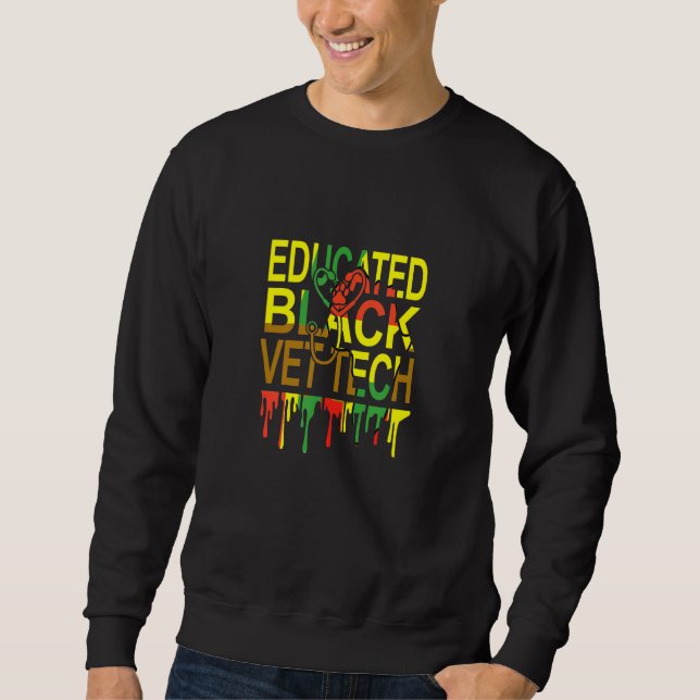 Moletom Black History Mont Educado pela Black Tech Melanin (Frente)