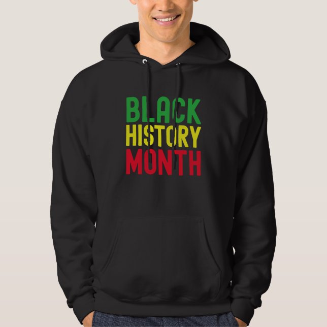 Moletom Black History Month Afro African Pride Celebration (Frente)