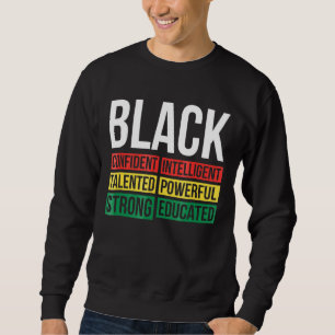 Moletom Black History Month Black Word Art African Pride T