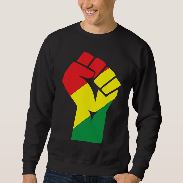 Moletom Black History Month Fist Black Power African Ameri (Frente)