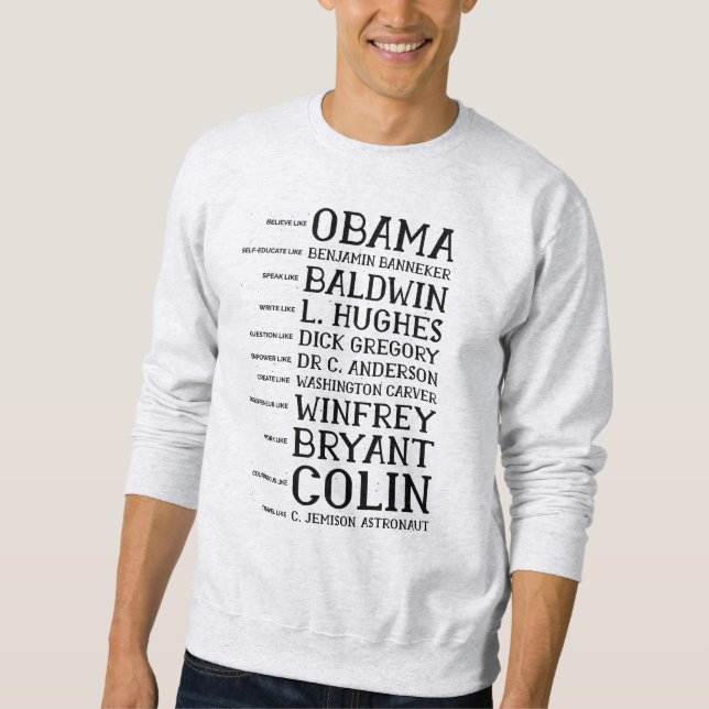 Moletom black history month legends icons (Frente)