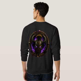 Moletom Black Horn – Sweat-shirt noir avec logo corne de b
