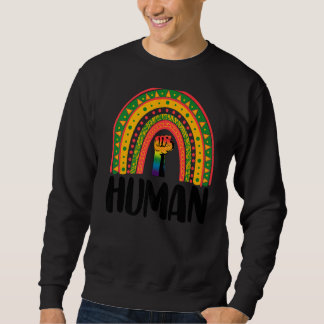 Moletom Black Human Power Rainbow Women African Black Hist