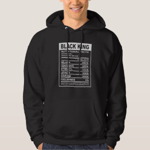 Moletom Black King Nutritional Facts Black History Mês P