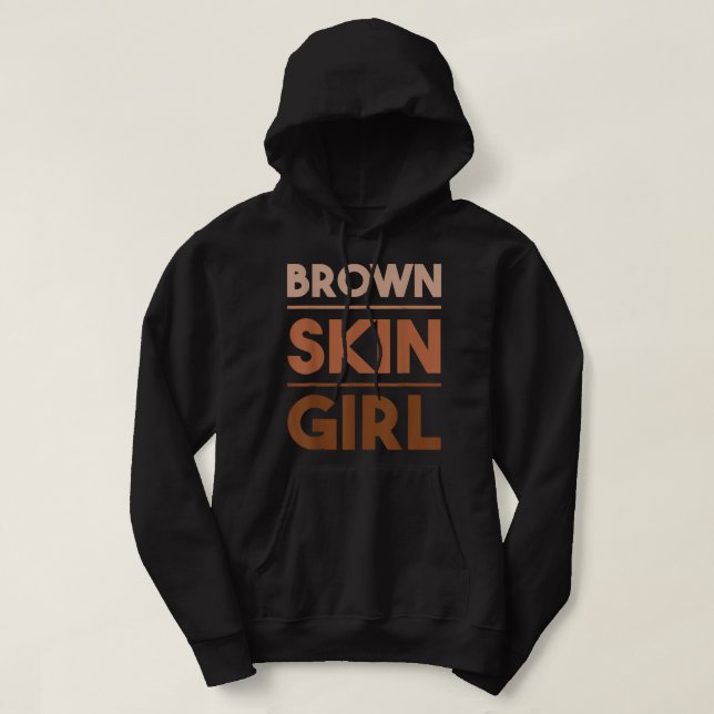 Moletom Black Melanin Queen Magic Brown Skin Girl Junteen (Frente do Design)