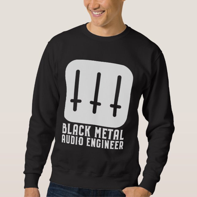 Moletom Black Metal Audio Engineer (Frente)
