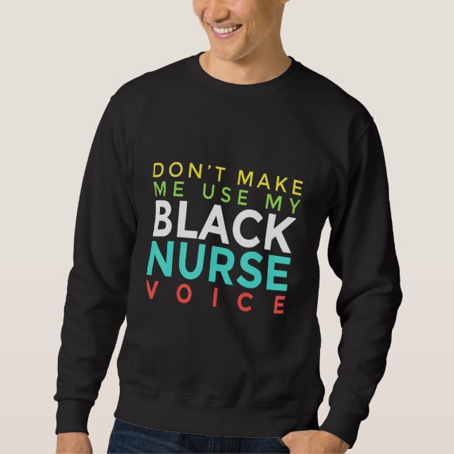 Moletom Black Nurse Voice African American History (Frente)