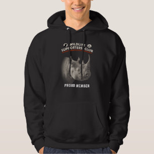 Moletom Black Rhino Picture Wildlife Supporters