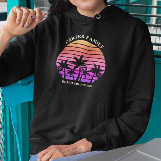 Moletom Black Sunset da Ilha Tropical de Praia Personaliza (Criador carregado)