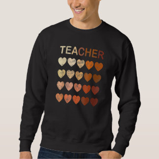 Moletom Black Teacher Magic Melanin Hearts Black History M