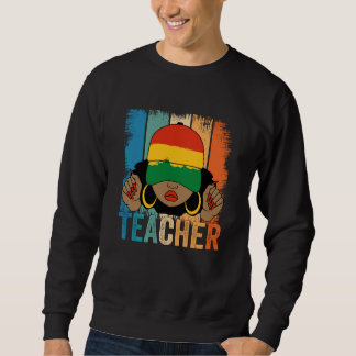 Moletom Black Woman Teacher Afro Melanin Vintage Black His