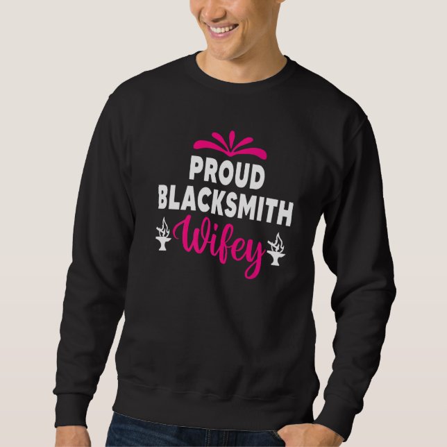 Moletom Blacksmith Wife Blacksmith Spouse Metal Forging M (Frente)