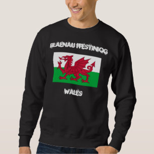 Moletom Blaenau Ffestiniog, País de Gales com bandeira gal