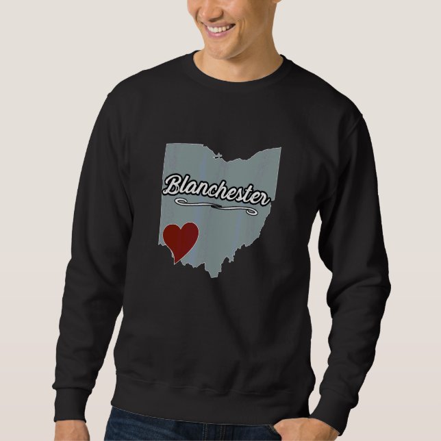 Moletom Blanchester Ohio OH Cidade Estado EUA Lembrancinha (Frente)