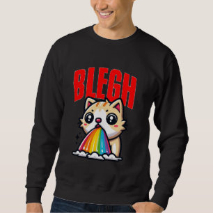 Moletom Blegh Heavy Metal Cat Metalcore Deathcore Heavy Me