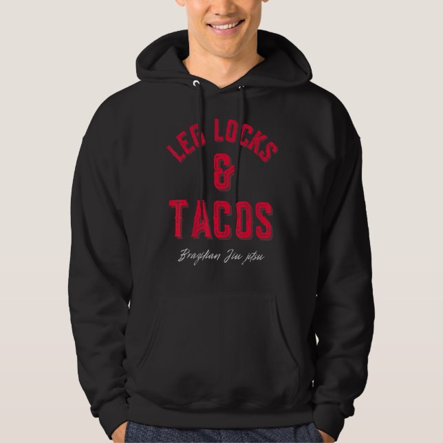 Moletom Bloqueio de Pernas e Tacos Brasileiros Jiu Jitsu M (Frente)