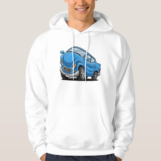 Moletom Blue Cartoon Car (Frente)