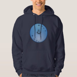 Moletom Blue Galaxy Astronaut Hoodie – Modern Space Graphi