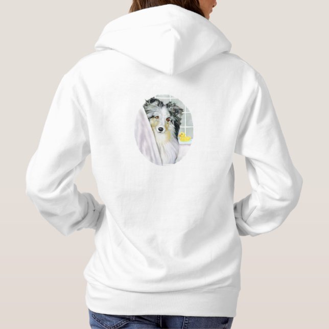 Moletom Blue Merle Sheltie Bath (Verso)