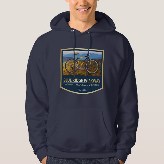 Moletom Blue Ridge Parkway (bicicleta2) (Frente)