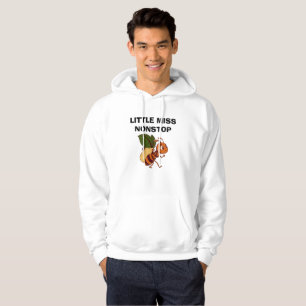 Moletom Blusa com Capuz Branca Citação Retro Little Miss O
