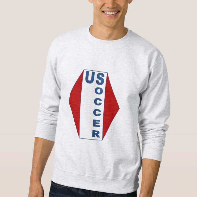 Moletom blusa de suor, homem de cinza dos EUA (Frente)