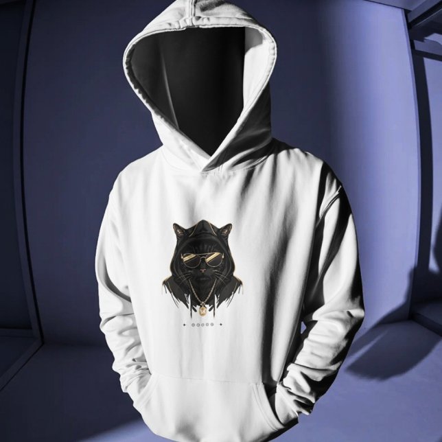 Moletom Blusão Cool Cat – Blusão com Gráfico de Gato Stree (Criador carregado)
