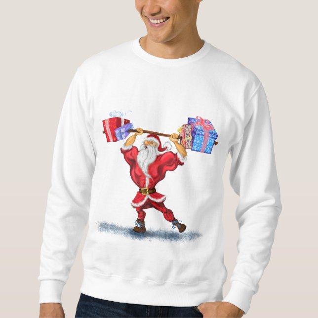 Moletom Blusão de Fitness Papai Noel (Frente)
