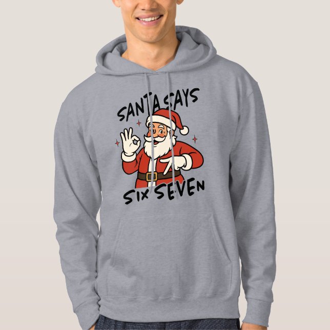 Moletom Blusão de Natal 67 Six Seven Meme de Férias (Frente)