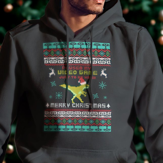 Moletom Blusão de Natal para Gamer Feio – Estilo Pixel de  (Criador carregado)