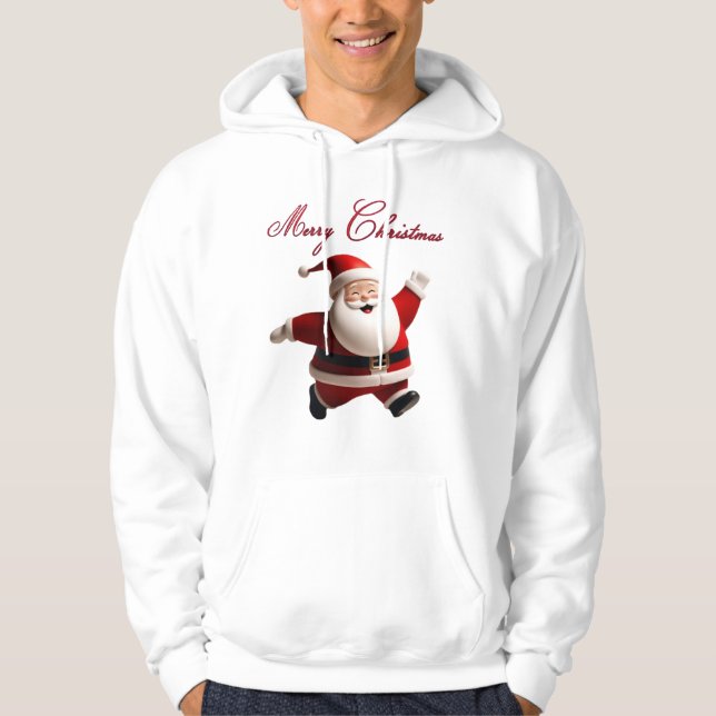 Moletom Blusão Festivo de Natal Alegre (Frente)