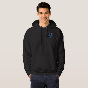 Moletom blusão preto com capuz da tecnologia Quantum Eye