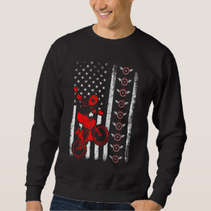Moletom Bmx Retro American Flag Bmx 4 De Julho
