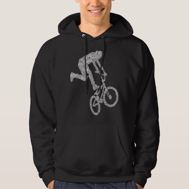 Moletom Bmx Rider Bike Bicicleta Garotos Correndo Biciclet (Frente)
