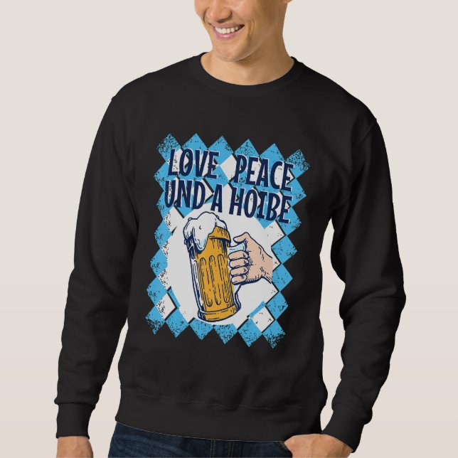 Moletom Boarisch Love Peace & A Hoibe Bebê (Frente)
