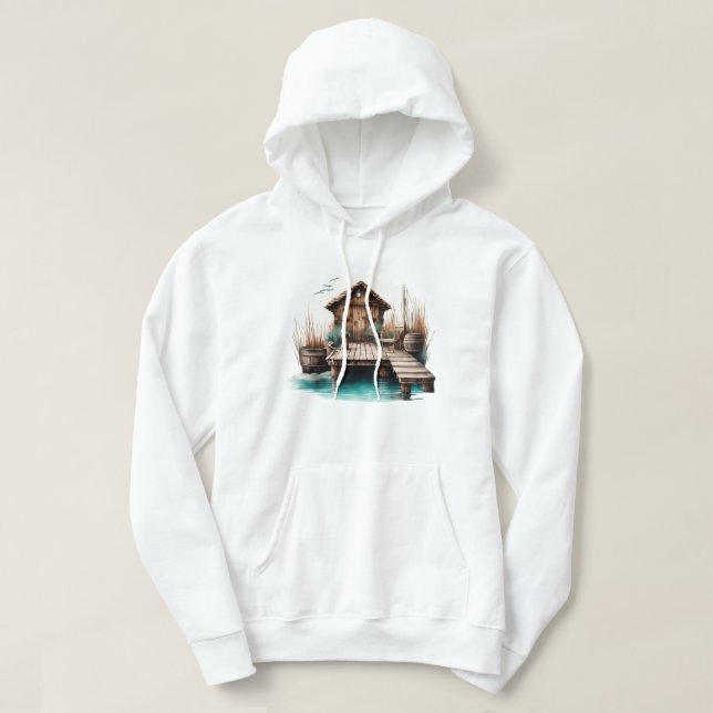Moletom Boat Dock Hooed (Frente do Design)